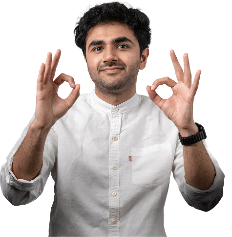 Doctor with confident gesture